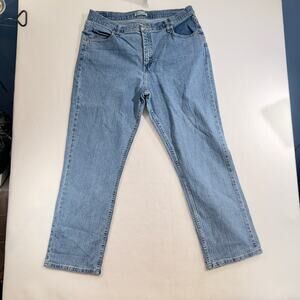 Relaxed Fit Jeans Riders Woman's 18P PETITE 80's VINTAGE Light Wash 5-Pocket